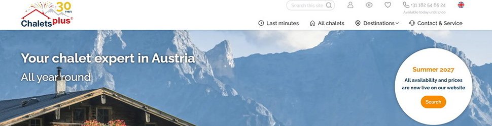 Website Chalets Plus