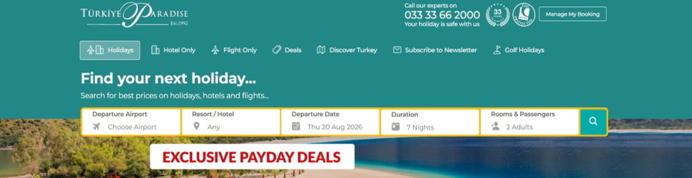 Website Turkey Paradise
